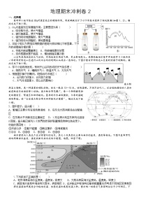 期末冲刺卷2模拟练习-高一上学期期末复习地理人教版（2019）