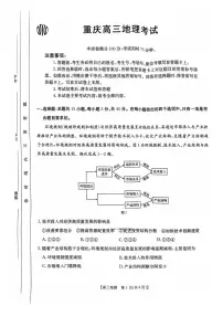 重庆市好教育联盟2025届高三下学期3月考金太阳（25-331C）-地理试题+答案