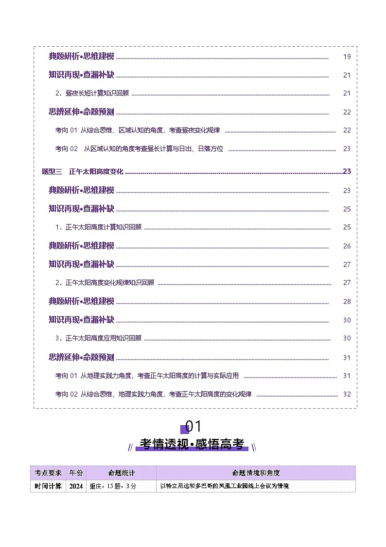 专题02 地球运动(讲义)(解析版)更新第2页