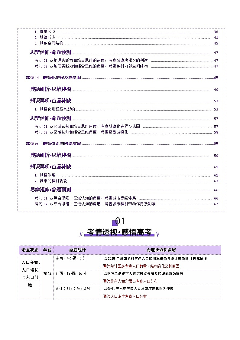 专题08 人口与城市(讲义)(解析版)第2页