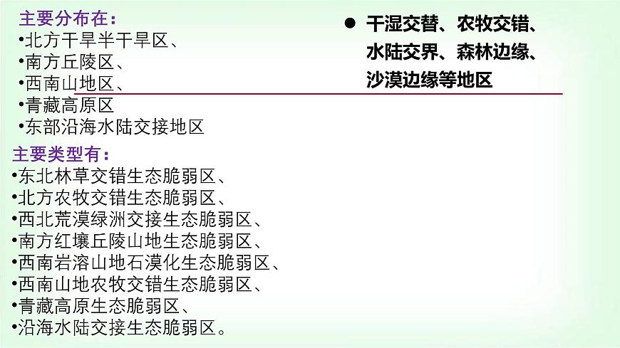 湘教版高中地理選擇性必修二2.4 生態(tài)脆弱區(qū)的綜合治理第3頁