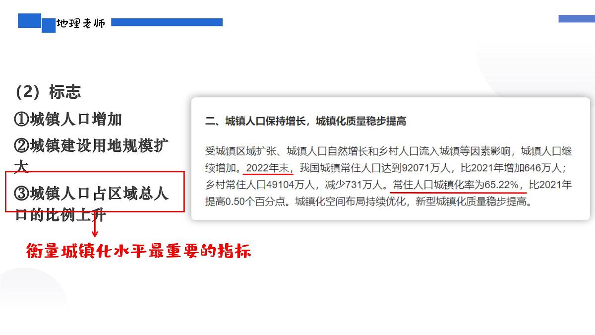 人教版2025高中地理必修二2.2城镇化 课件第6页