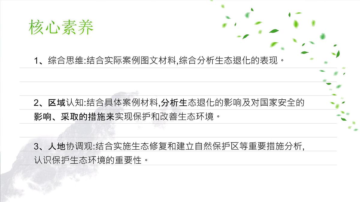 人教版2025高中地理选择性必修三3.3《生态保护与国家安全》 课件第3页