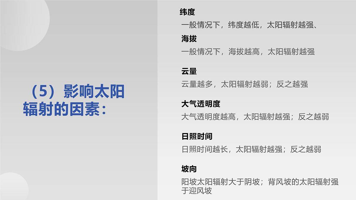 人教版2025高中地理必修一1.2太阳对地球的影响 课件第7页