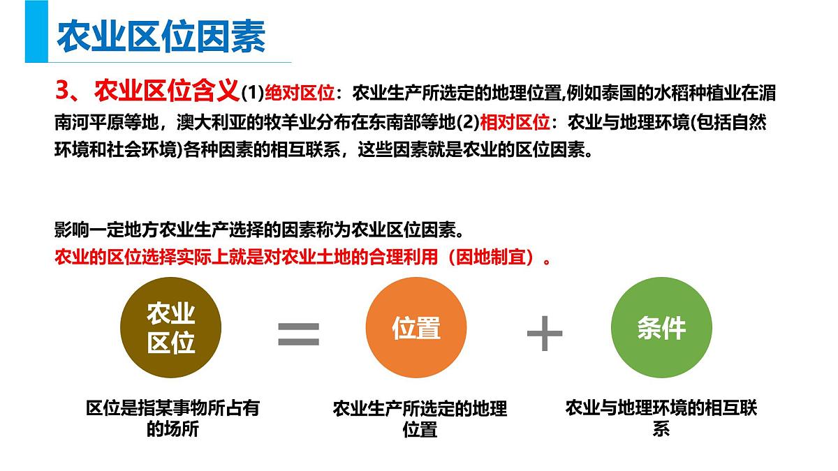 人教版高中地理必修 第二册 3-1《农业区位因素及其变化》课件第8页