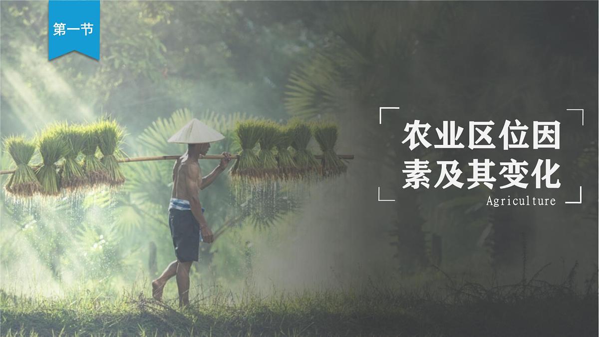 人教版高中地理必修 第二册 3-1课件《农业区位因素及其变化》第1页