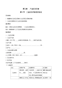地理工业区位因素及其变化学案及答案