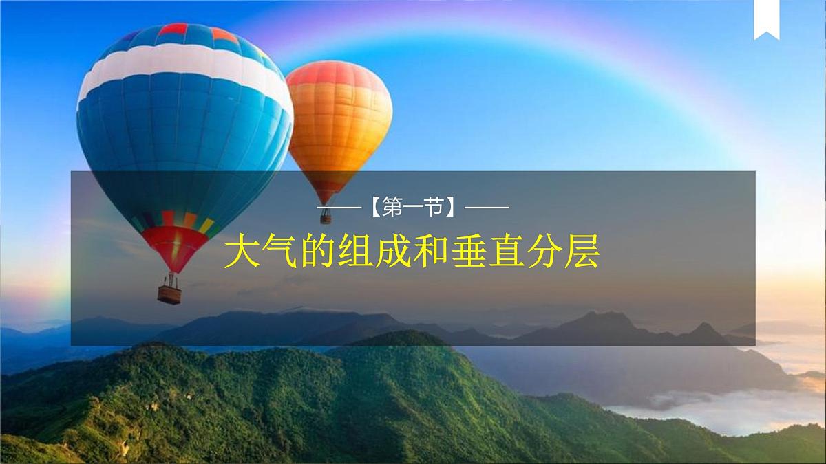 人教版高中地理 必修 第一册 2-1《大气的组成和垂直分层》课件第2页