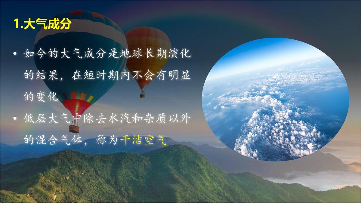 人教版高中地理 必修 第一册 2-1《大气的组成和垂直分层》课件第5页