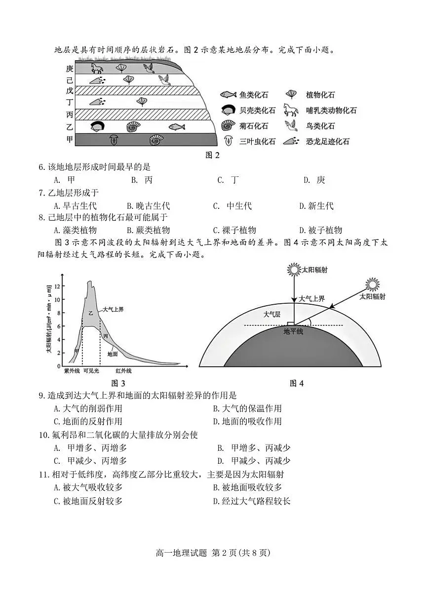 2024~2025学年山东省日照实验高级中学高一下开学考试地理试卷(含答案)第2页