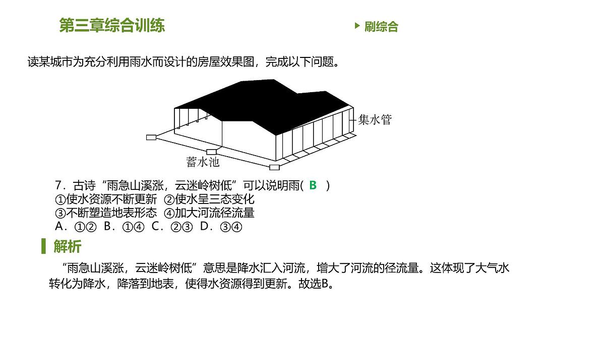 人教版高中地理必修 第一册 第三章《地球上的水》习题课件第8页