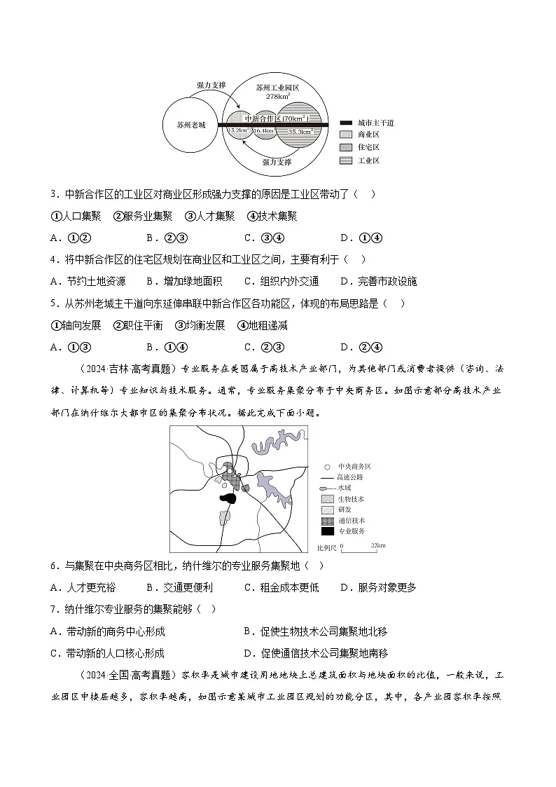第22讲 城乡空间结构(原卷版)第2页