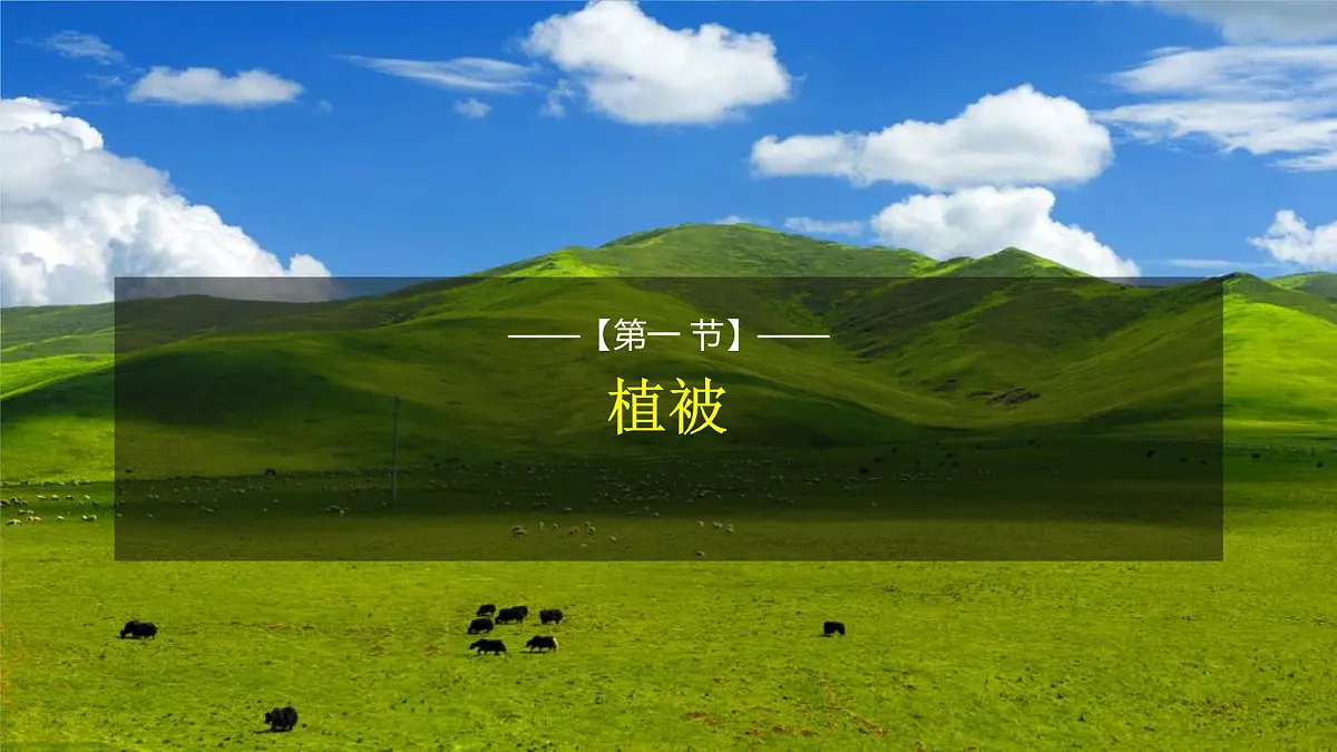 人教版高中地理必修 第一册 5-1《植被》课件第1页