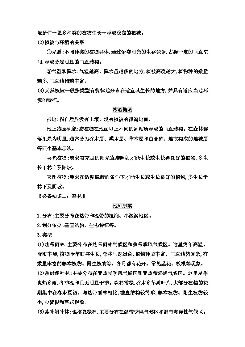 人教版高中地理必修 第一冊 5-1《植被》教學(xué)設(shè)計第2頁