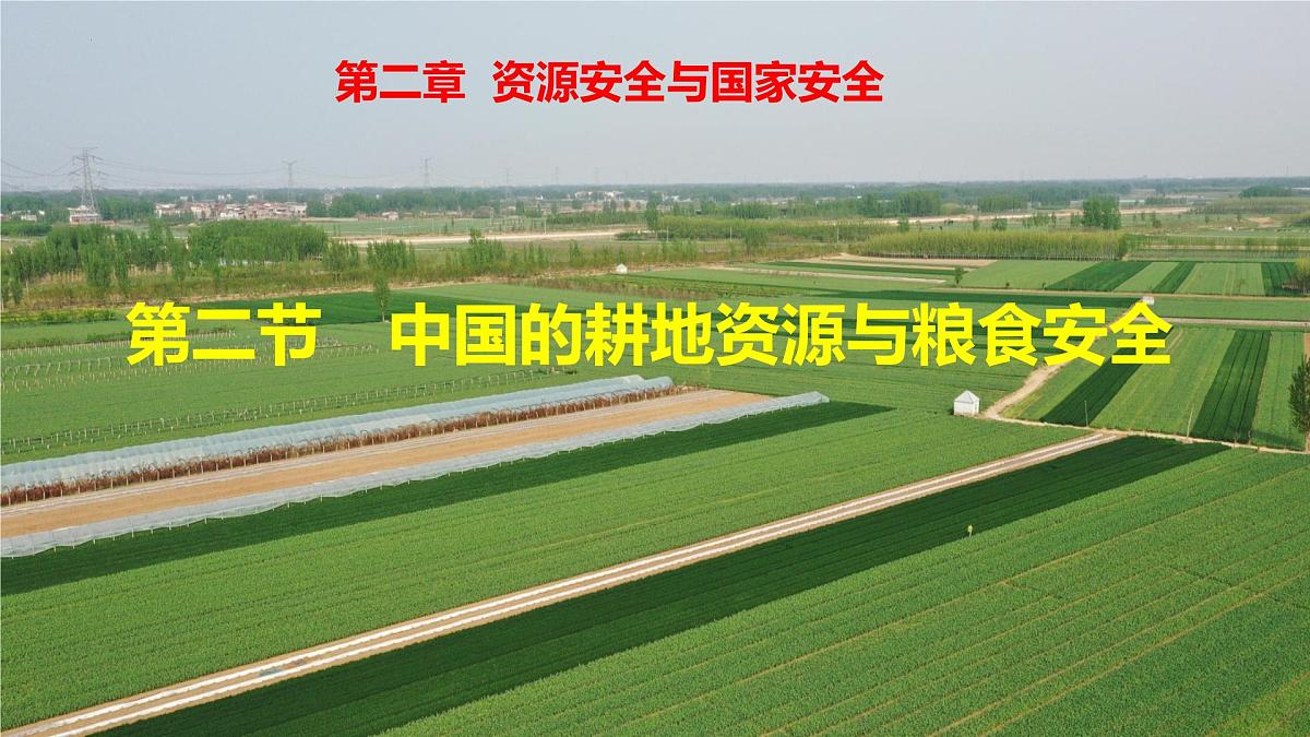 人教版高中地理选择性必修3 2-1中国的耕地资源与粮食安全教学课件第1页