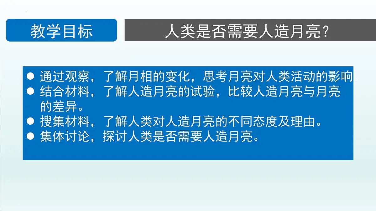 人教版高中地理 选择性必修1 第一章《问题研究人类是否需要人造月亮课件》教学课件第2页
