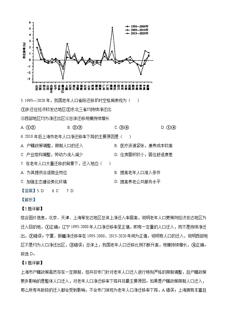 山东省济宁市2025届高三下学期3月一模试题 地理 含解析第3页