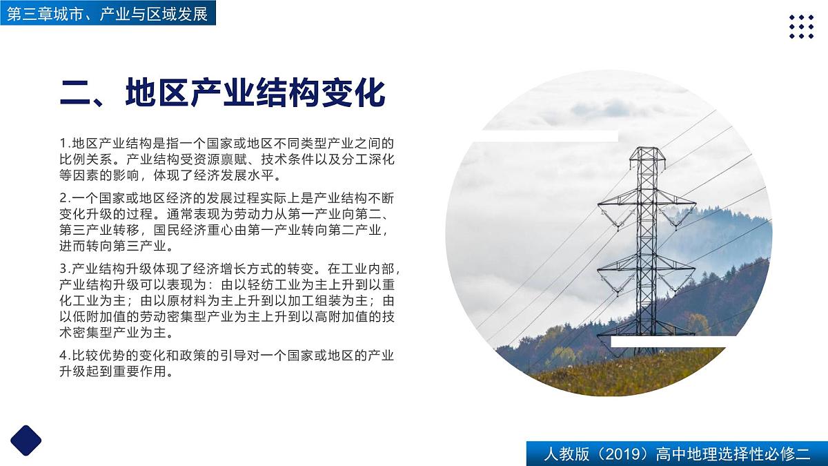 人教版高中地理选择性必修2 第三章【复习课件】《城市、产业与区域发展》第6页
