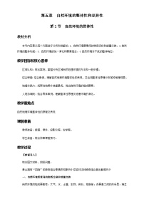 高中人教版 (2019)自然环境的整体性教学设计及反思