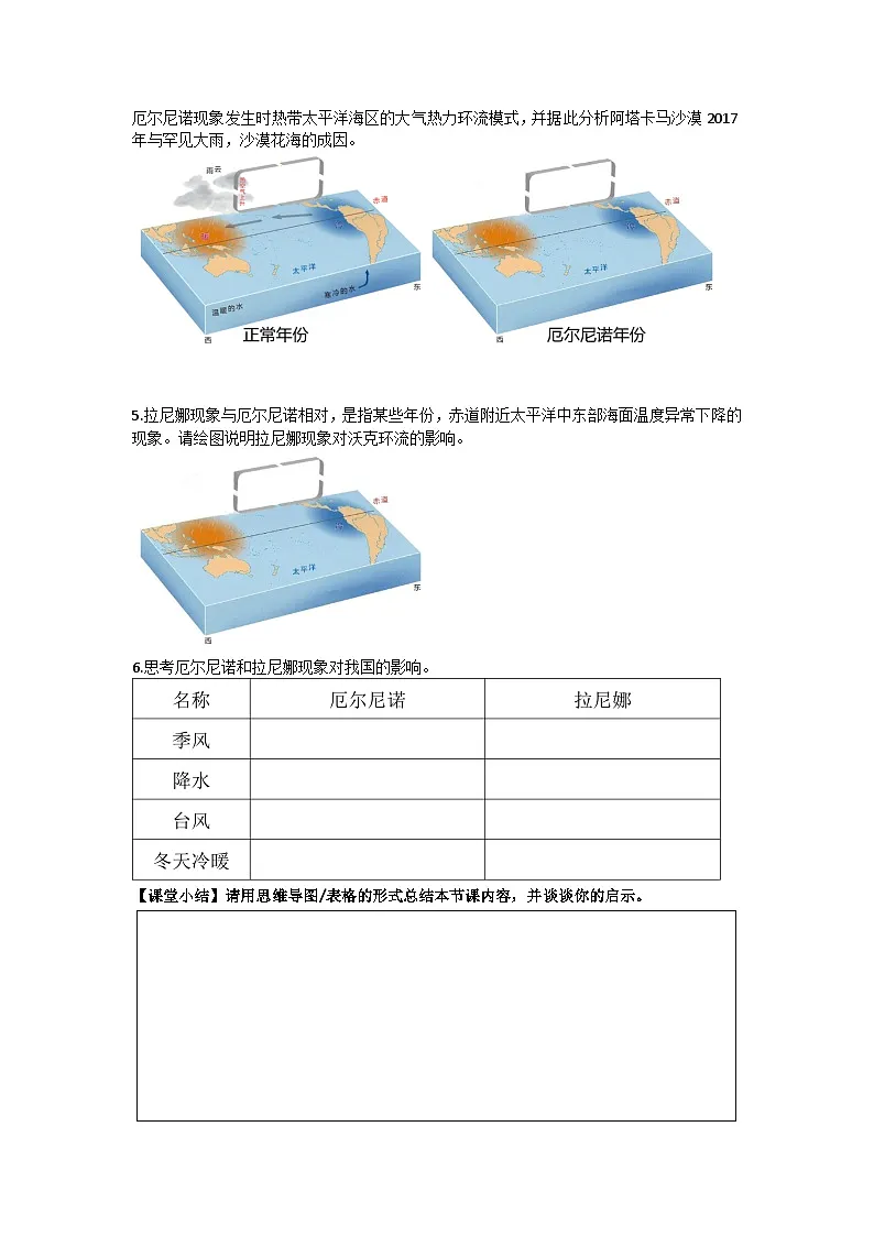 高中地理人教版2025选择性必修一4.3 海——气相互作用 学案第2页