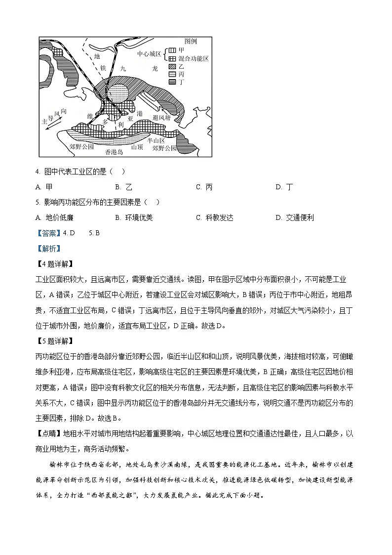 陕西省咸阳市2025届高三下学期二模试题 地理 含解析第3页