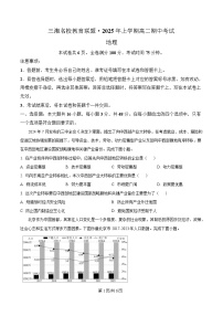 湖南省三湘名校教育联盟2024-2025学年高二下学期期中考试地理试卷（Word版附解析）