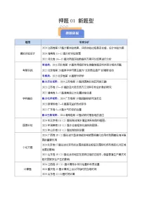 备战2025年高考地理抢押秘籍(浙江专用)押题01新题型(学生版+解析)练习
