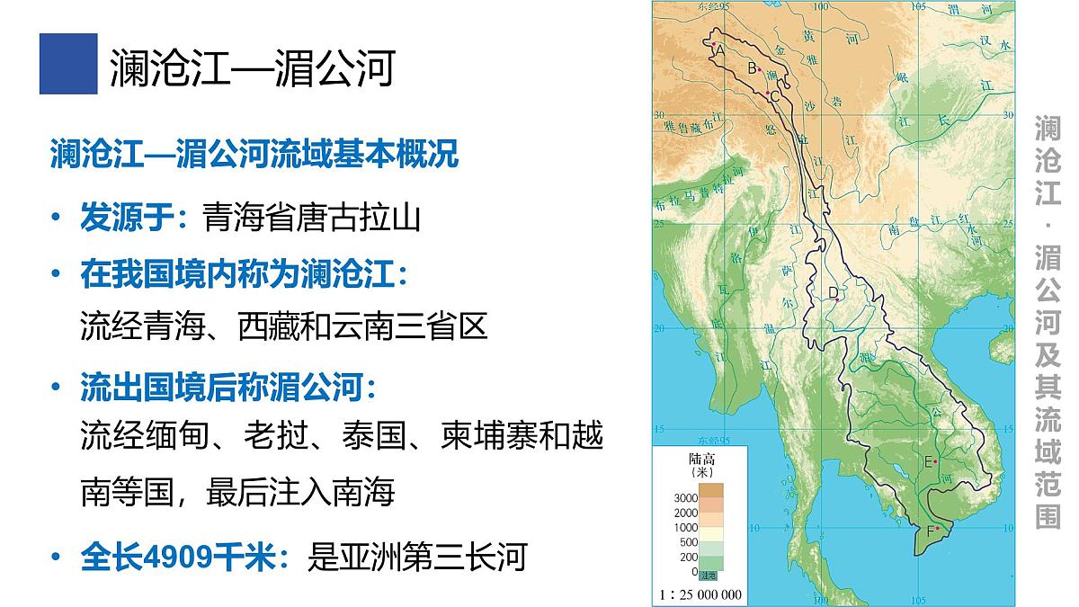 3.3探秘澜沧江—湄公河流域的河流地貌课件 高中地理鲁教版必修一第7页
