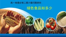 人教版 (新課標)高中地理必修2 第六章課件-《問題研究_綠色食品知多少》