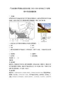 广东省惠州市惠东县部分学校2023-2024学年高二下学期期中考试地理试卷（解析版）