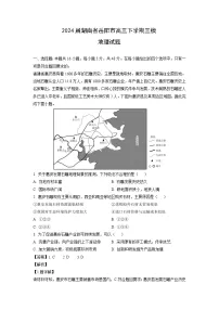 2024届湖南省岳阳市高三下学期三模地理试卷（解析版）