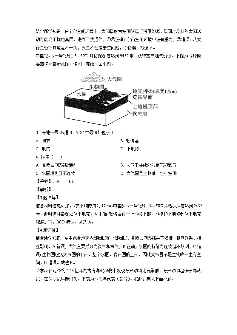 2025年北京市高二第一次普通高中学业水平合格性考试地理试题(解析版)第2页