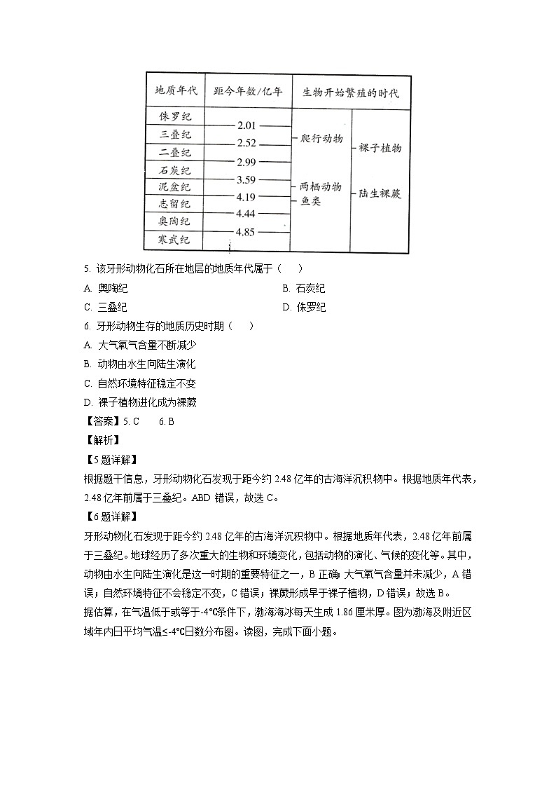 2025年北京市高二第一次普通高中学业水平合格性考试地理试题(解析版)第3页