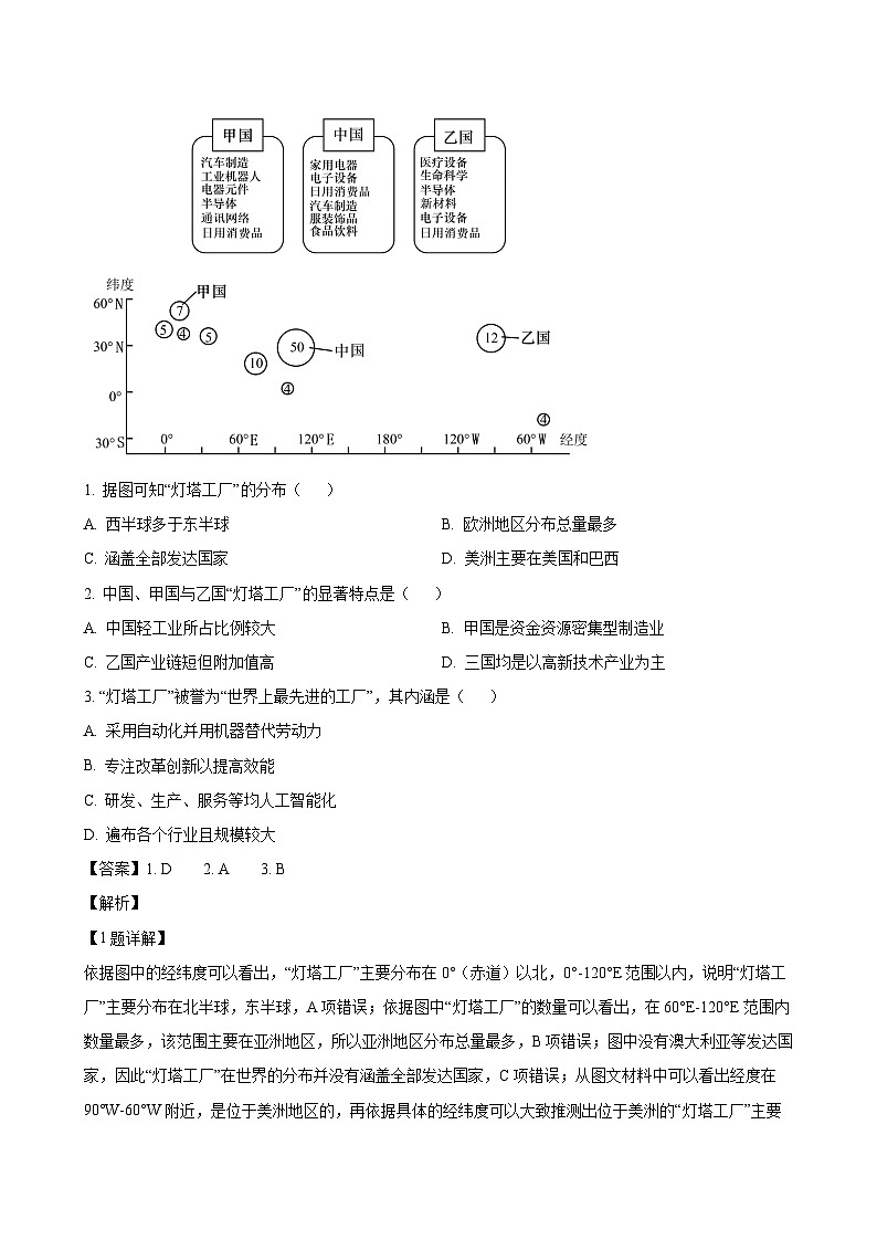 2024-2025学年湖北省武汉市江岸区高二地理下学期7月期末模拟试题(附答案)第2页