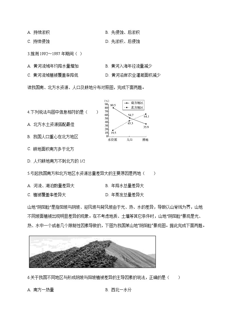 云南省红河哈尼族彝族自治州个旧市2024-2025学年高二上学期期末考试地理检测试题(附答案)第2页