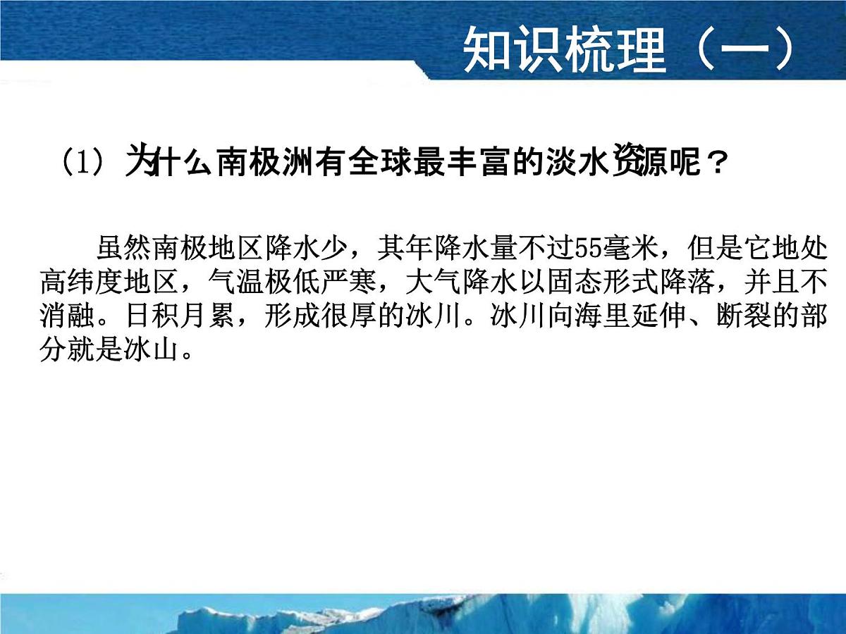 人教版 (新课标)高中地理必修1 第三单元课件-《问题研究__能否利用南极冰山解决沙特阿拉伯的缺水问题》第6页