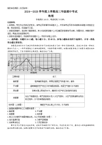 辽宁省点石联盟2024-2025学年高三上学期11月期中地理试题（含答案）