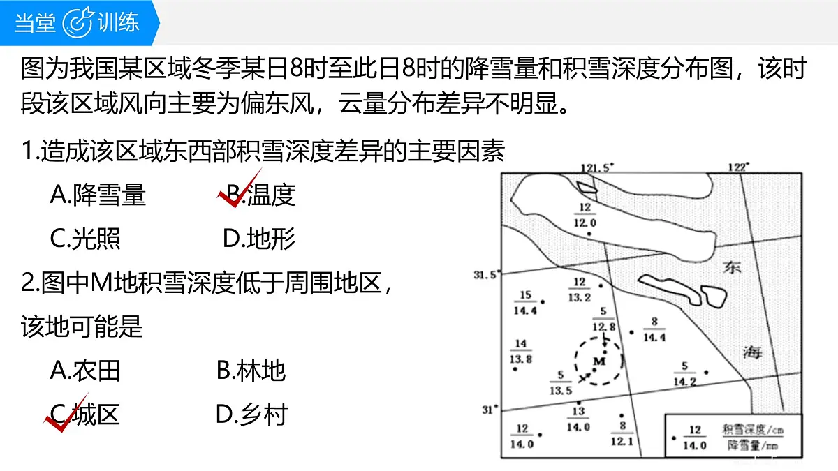 人教版高中地理选择性必修1 5-2复习课件-积雪的厚度及其对地理环境的影响第5页