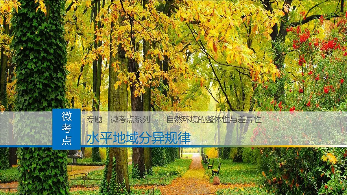 人教版高中地理选择性必修1 5-2复习课件-水平地域分异规律第1页