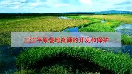 人教版 (新課標(biāo))高中地理必修3 4-1課件-《三江平原濕地資源的開發(fā)和保護(hù)》
