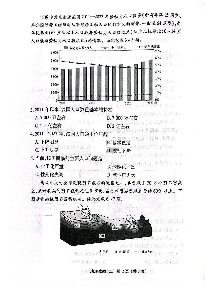 2025届辽宁省实验中学高考二模地理试题(高考模拟)第2页