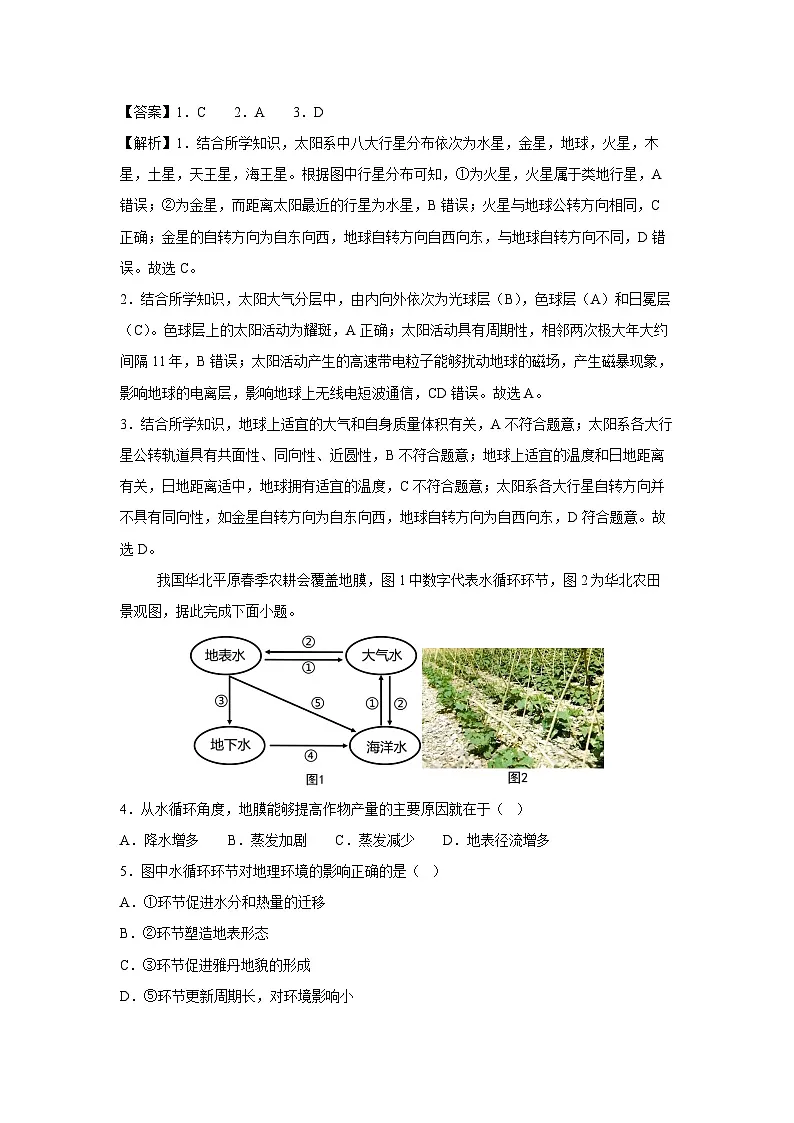 福建省2025年夏季普通高中学业水平合格考试仿真模拟卷02地理试题(解析版)第2页