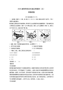 2025届陕西省高考适应性检测（三）地理试卷（解析版）