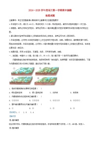 江苏省徐州市2024_2025学年高三地理上学期11月期中试题含解析