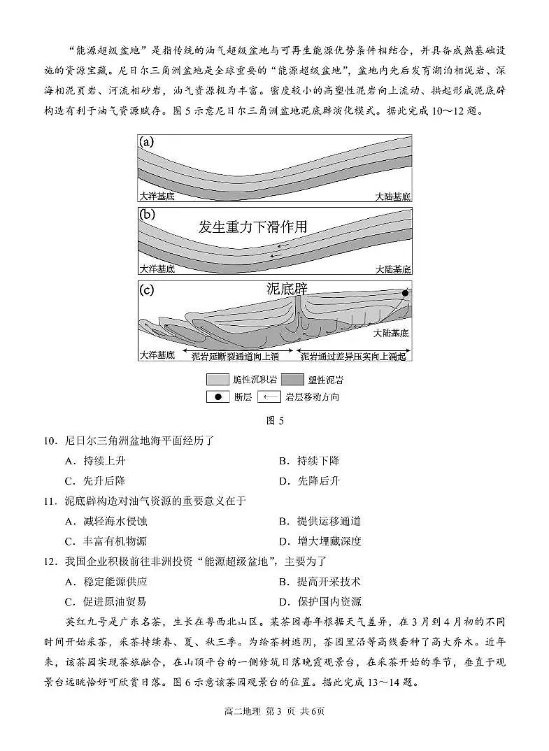广西河池市2024-2025学年高二下学期7月期末考试 地理 PDF版含解析第3页