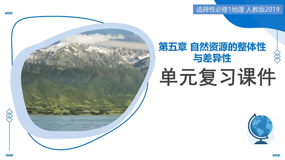 第五章 自然资源的整体性与差异性(单元复习课件)-2025-2026学年高中地理选择性必修1(人教版2019)第1页