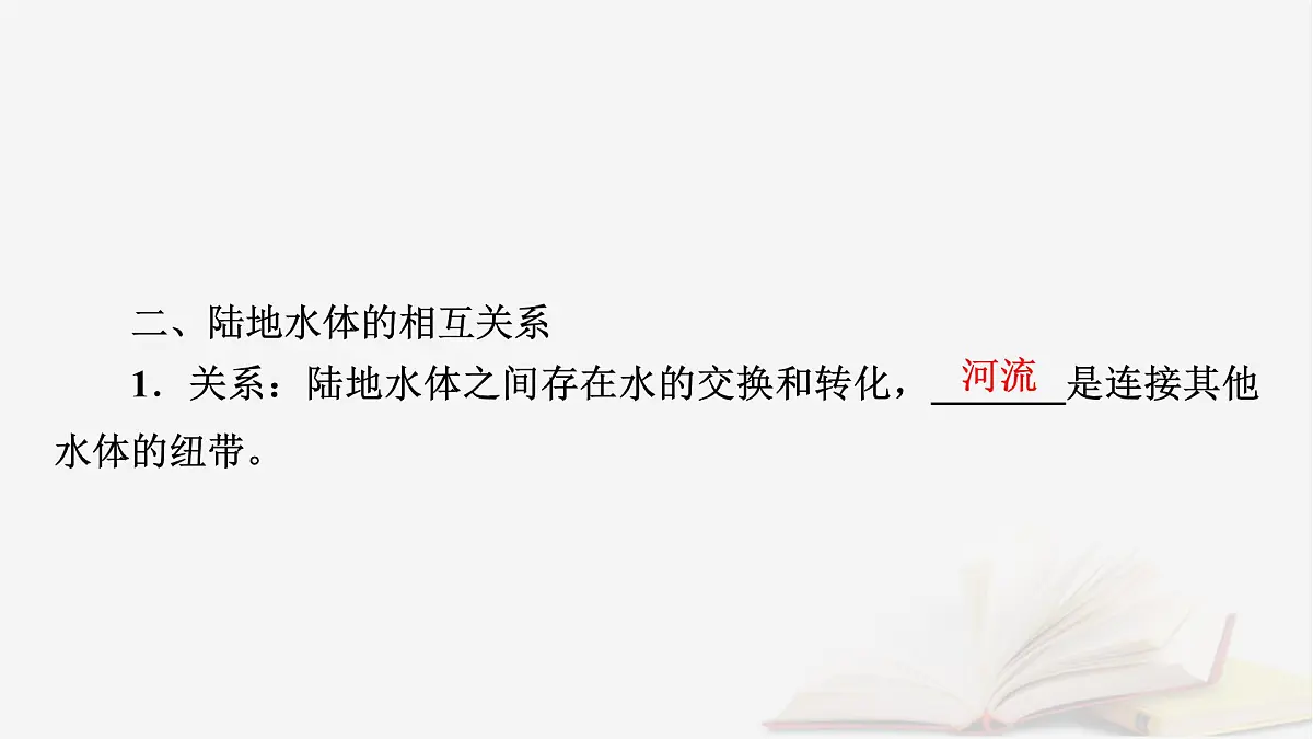 2026届高考地理一轮总复习第1部分自然地理第4章地球上的水第1讲课时2陆地水体及其相互关系课件第7页