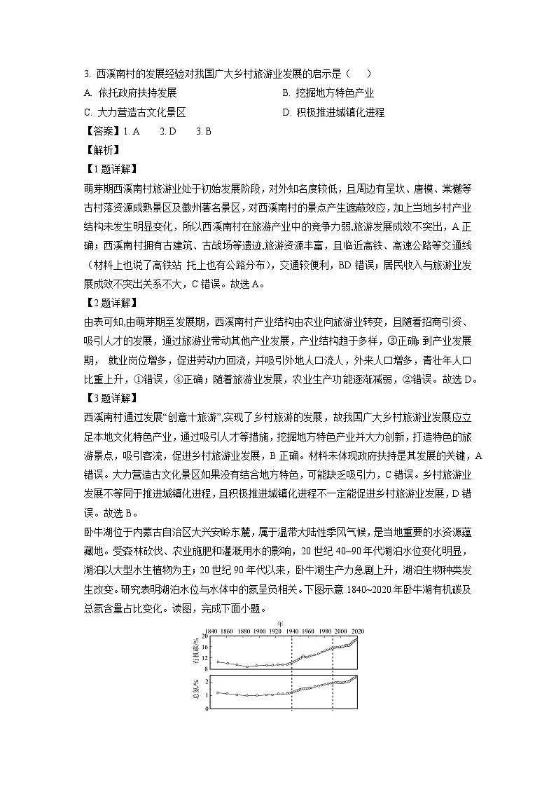 河南省周口市项城市部分学校2024-2025学年高三下学期3月月考地理试卷(解析版)第2页
