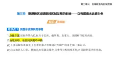 3.3資源跨區(qū)域調配對區(qū)域發(fā)展的影響——以我國南水北調為例知識點串講課件+分層訓練-魯教版地理高二上冊（選必二）