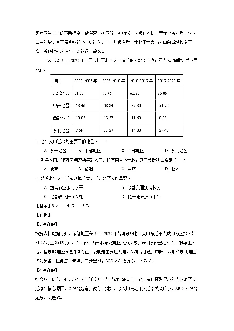 福建省漳州市2024-2025学年高一下学期期末考试地理试题(解析版)第2页